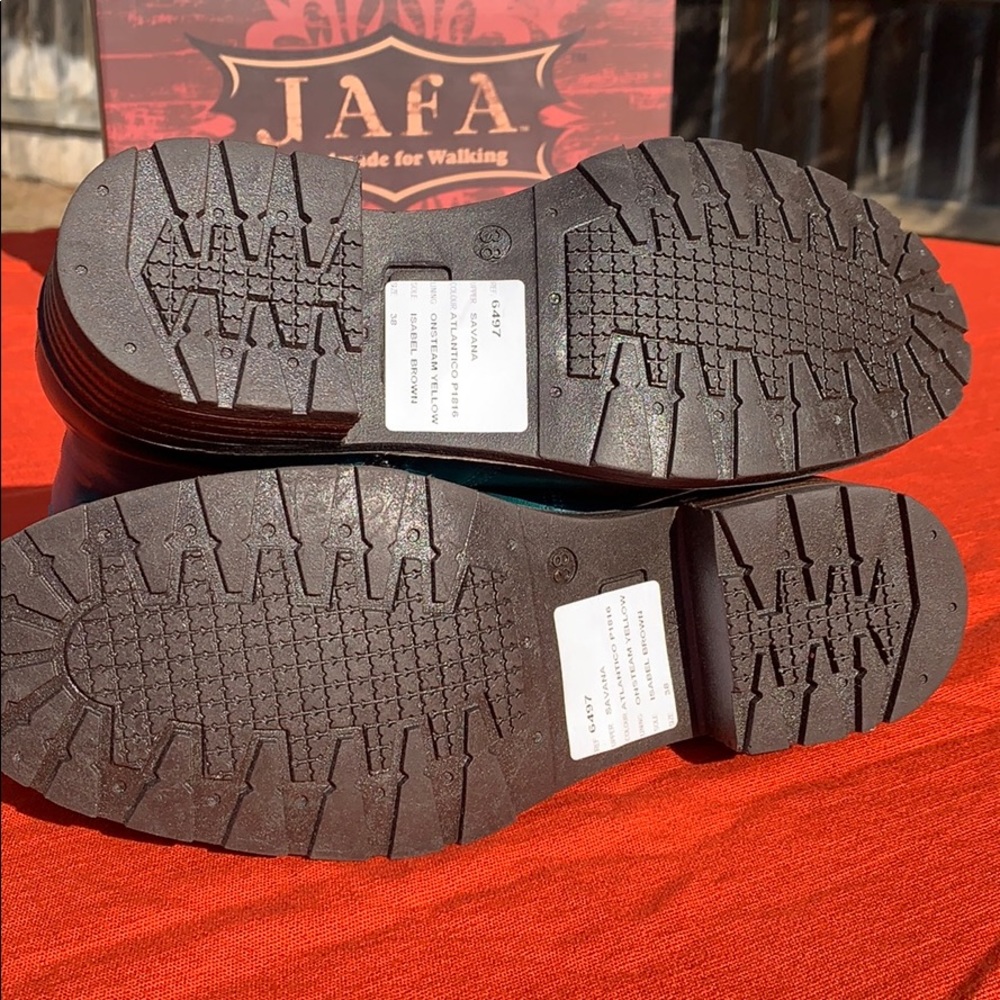 Jafa 497 Slip On Ankle Boots Teal Size 38 - Picture 6 of 10